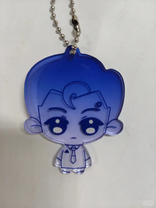 Detroit Become Human Connor Blue Acrylic Keychain