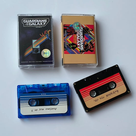 Avengers Guardians of the Galaxy Tyler Bates Music Tape Star-Lord Groot OST Album Cassettes
