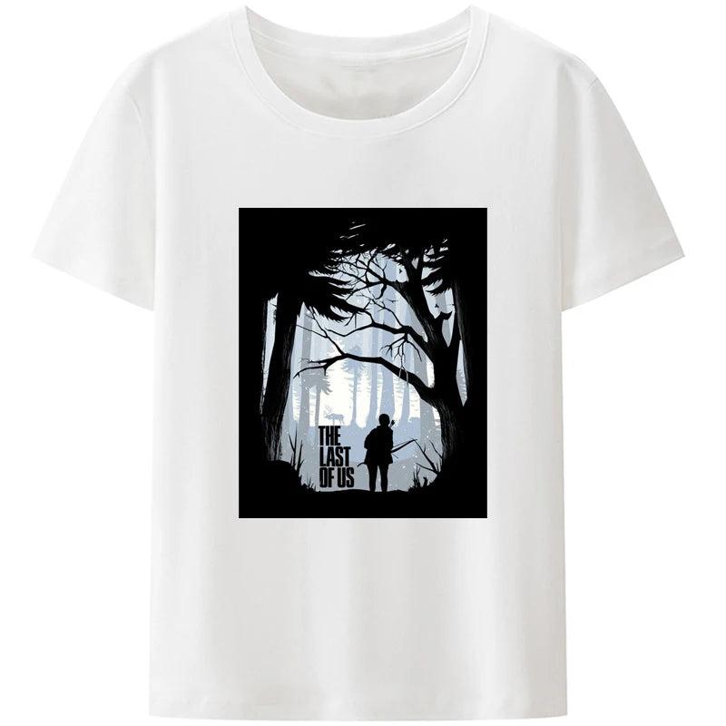 The Last of Us Tshirt Soft Cotton Meterial - White / M Available at 2Fast2See.co