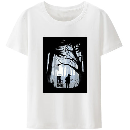 The Last of Us Tshirt Soft Cotton Meterial - White / M Available at 2Fast2See.co