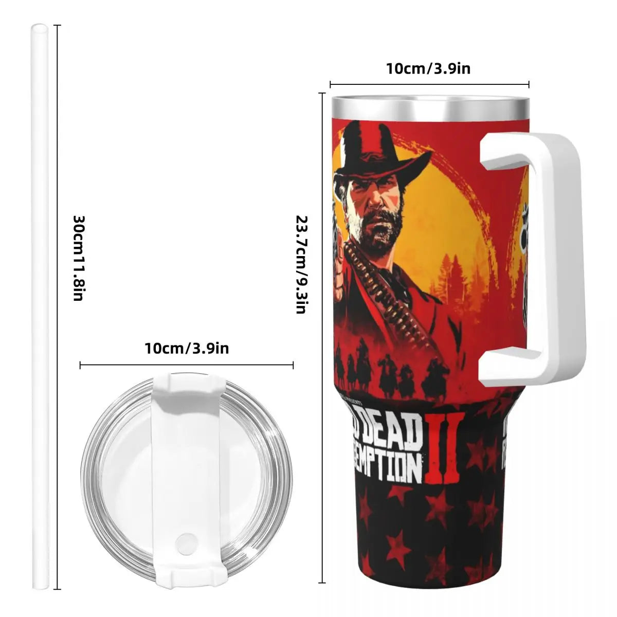 Red Dead Redemption 2 Portable Stainless Steel Thermal Drink Cups