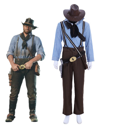 Red Dead Redempion 2 Arthur Morgan Cosplay Costume Set