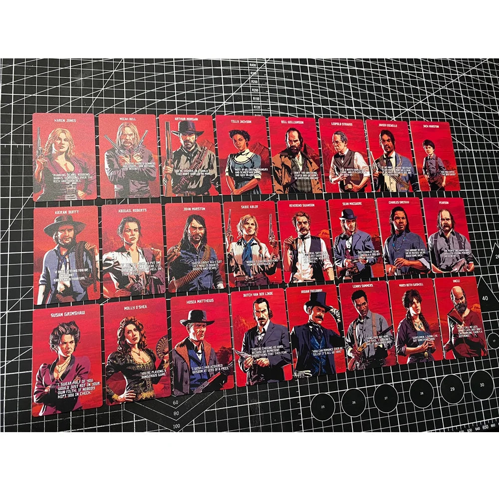 Red Dead Redemption 24-Card Game Collectible Character Cards - Van De Lindegang Theme