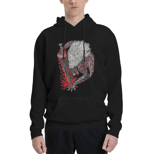 Elden Ring Video Game Maliketh the Black Blade Soft Hoodie