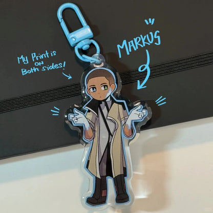 Detroit Become Human Acrylic Characters Keychain Accessories