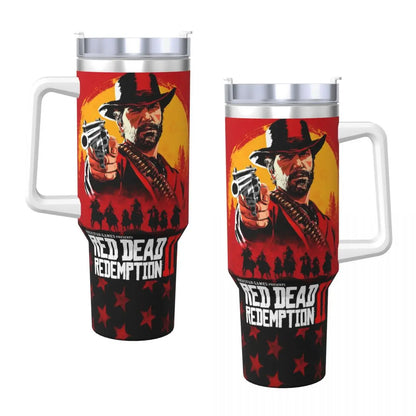 Red Dead Redemption 2 Portable Stainless Steel Thermal Drink Cups