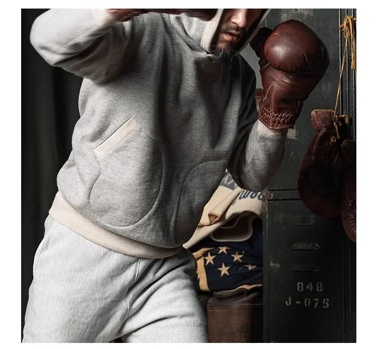 Rugged Hoodie Bronson 1930s Boxing Hooded Sweatshirt - Available at 2Fast2See.co