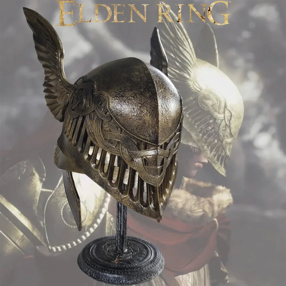 Malenia Goddess of Rot Helmet Gold Figure Elden Ring Game 33cm Cosplay Collectible