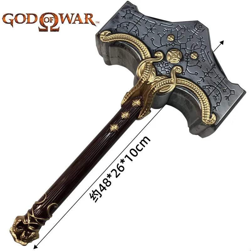God of War 4 Kratos 93cm Leviathan Axe - Thor Hammer 58cm Available at 2Fast2See.co