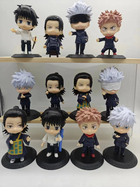 Set of 12 Anime Jujutsu Kaisen Figure Model Toys 10cm - Available at 2Fast2See.co