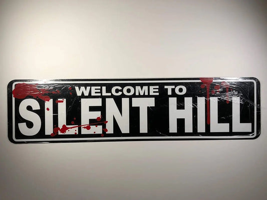 Welcome to Silent Hill Retro Bloody Metal Sign Wall Decoration