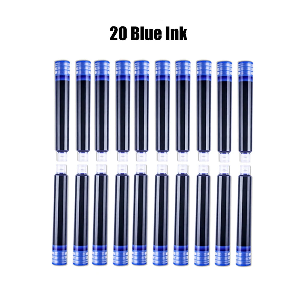 Luxury Wooden Fountain Pen - Blue Ink 20Pcs Available at 2Fast2See.co