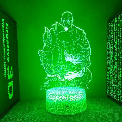 God of War Figure Kratos 3D Led Night Light