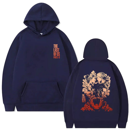 The Last of Us Main Characters Tribute Hoodie Vintage Casual Cotton