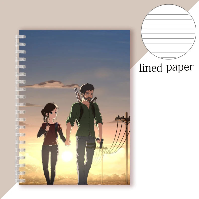 A5 Spiral The Last of Us Notebook Retro Journal Lined & Blank - Design 7 / A5 Available at 2Fast2See.co