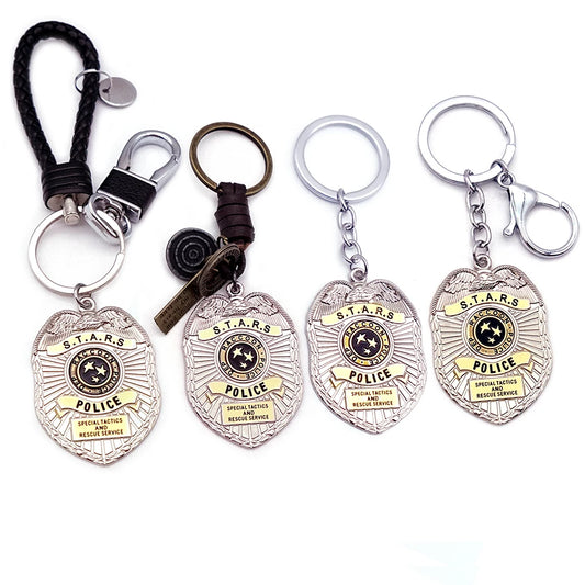 Resident Evil Game Leon S Kennedy RPD Raccoon City Keychains