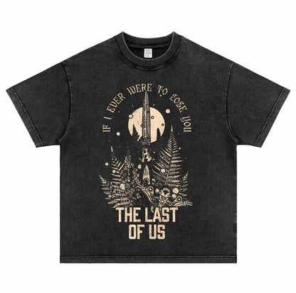The Last of Us Pure Cotton Vintage Short-sleeved T-shirt Characters Tribute