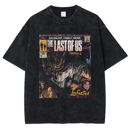 The Last of Us Chapter 2 Infected Retro Comic Vintage Tshirt