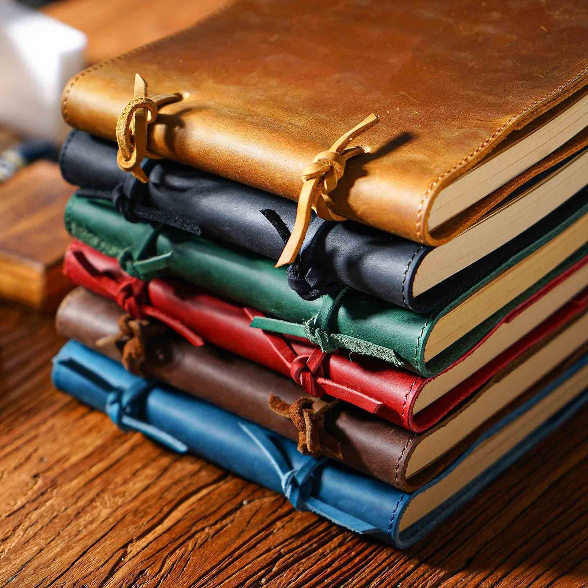 Classical Leather Sketchbook With 6 Colors - Available at 2Fast2See.co