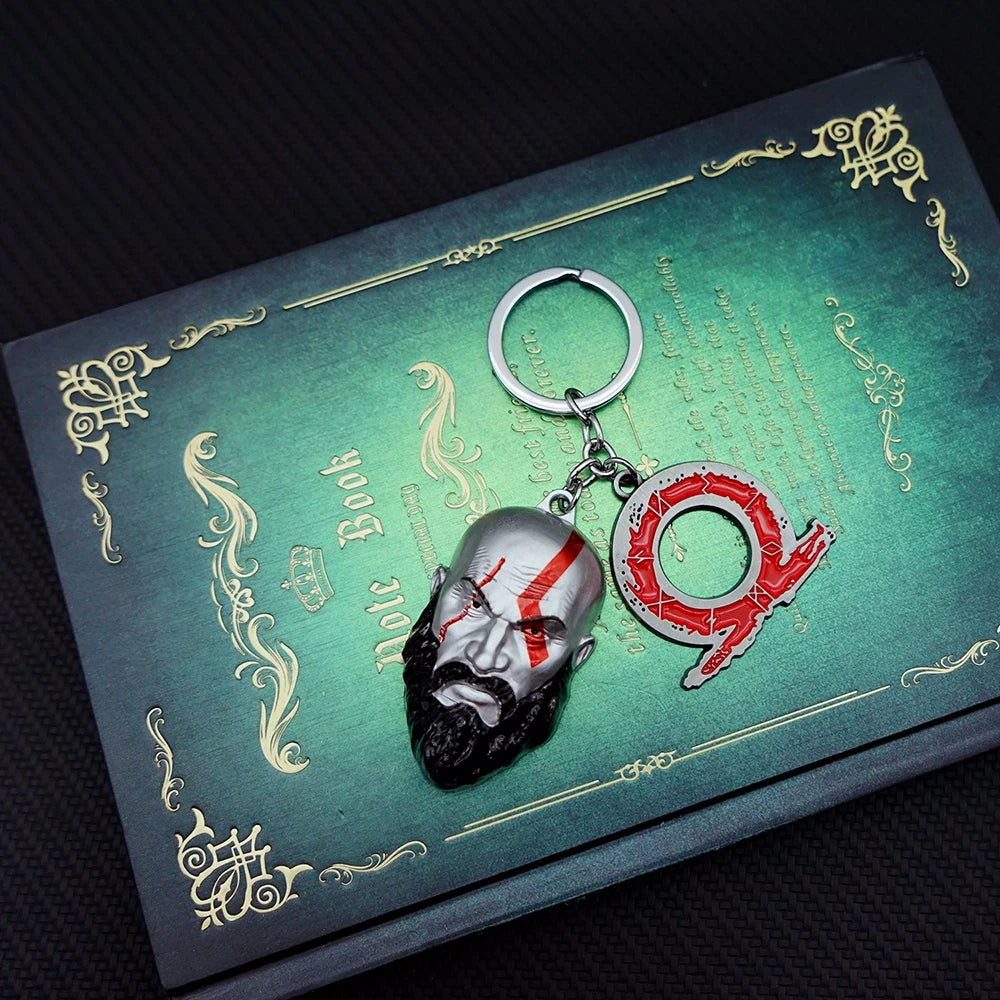 God Of War Ragnarok Kratos Metal Keychain