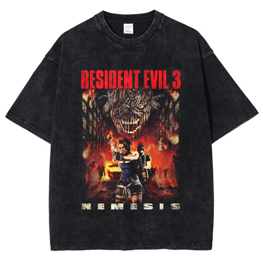 Resident Evil 3 Nemesis Vintage Washed Cotton T-shirt