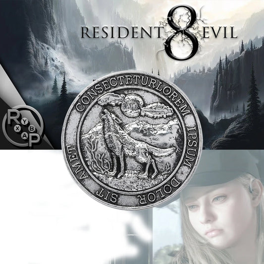 Resident Evil 8 Retro Wolf Coin Souvenir