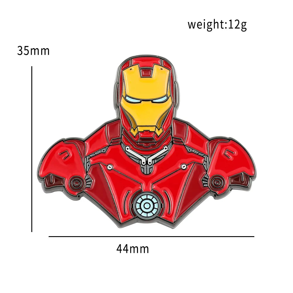 Marvel Avengers Iron Man & Batman Enamel Pins - Available at 2Fast2See.co