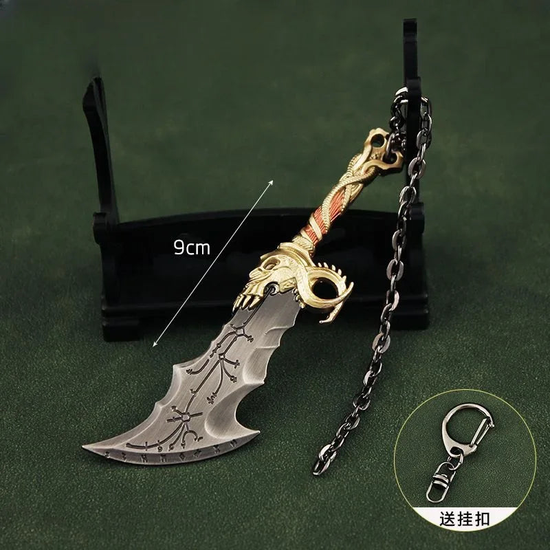 God of War Kratos Blade of Athena Weapon Keychain - 9cm Blades of Runic Available at 2Fast2See.co