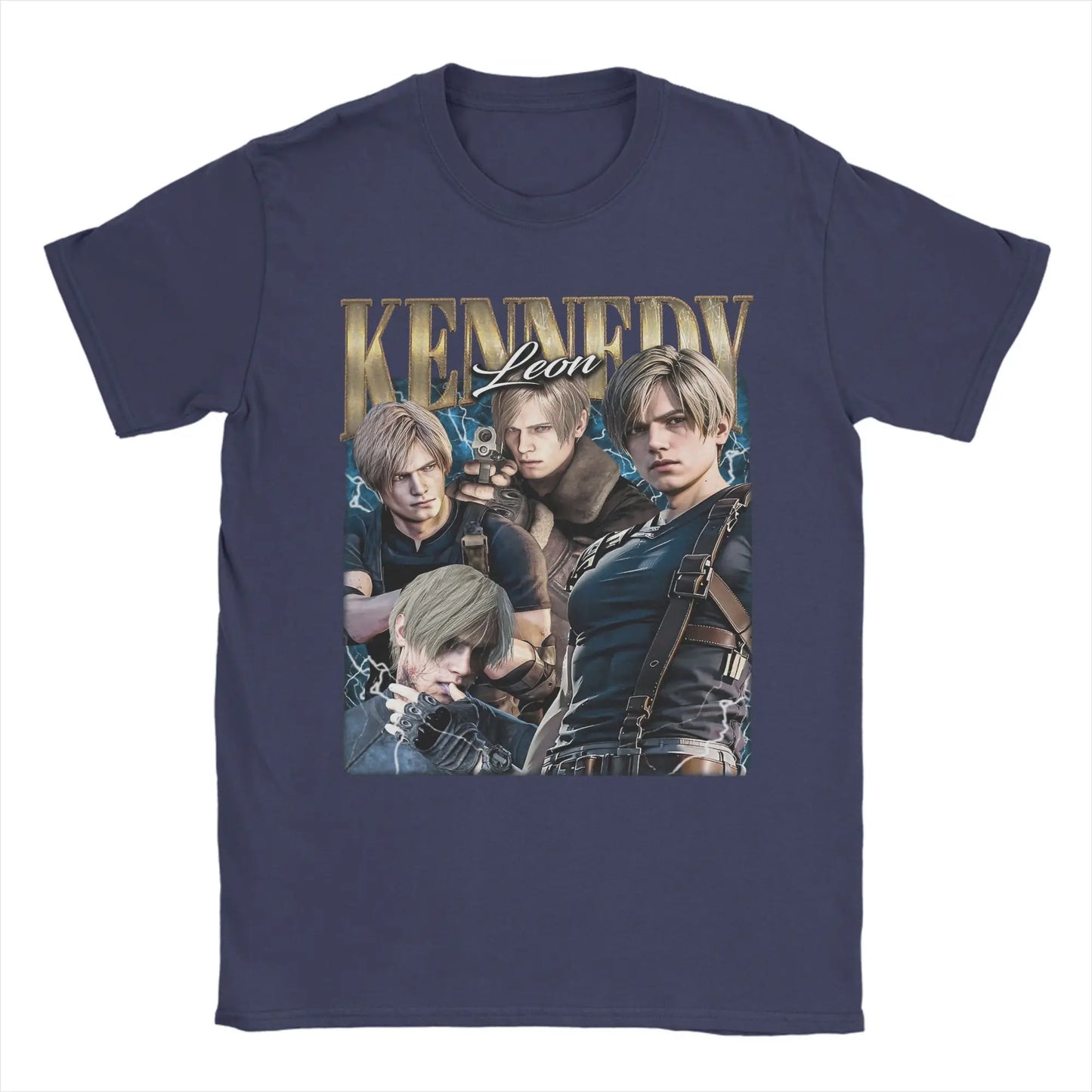 Leon S. Kennedy Resident Evil Tshirt Cotton Short Sleeve Top