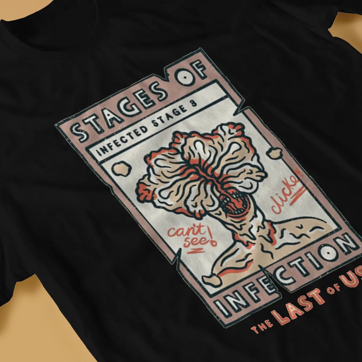 The Last of Us Stages of Infection Clicker TShirt - Available at 2Fast2See.co