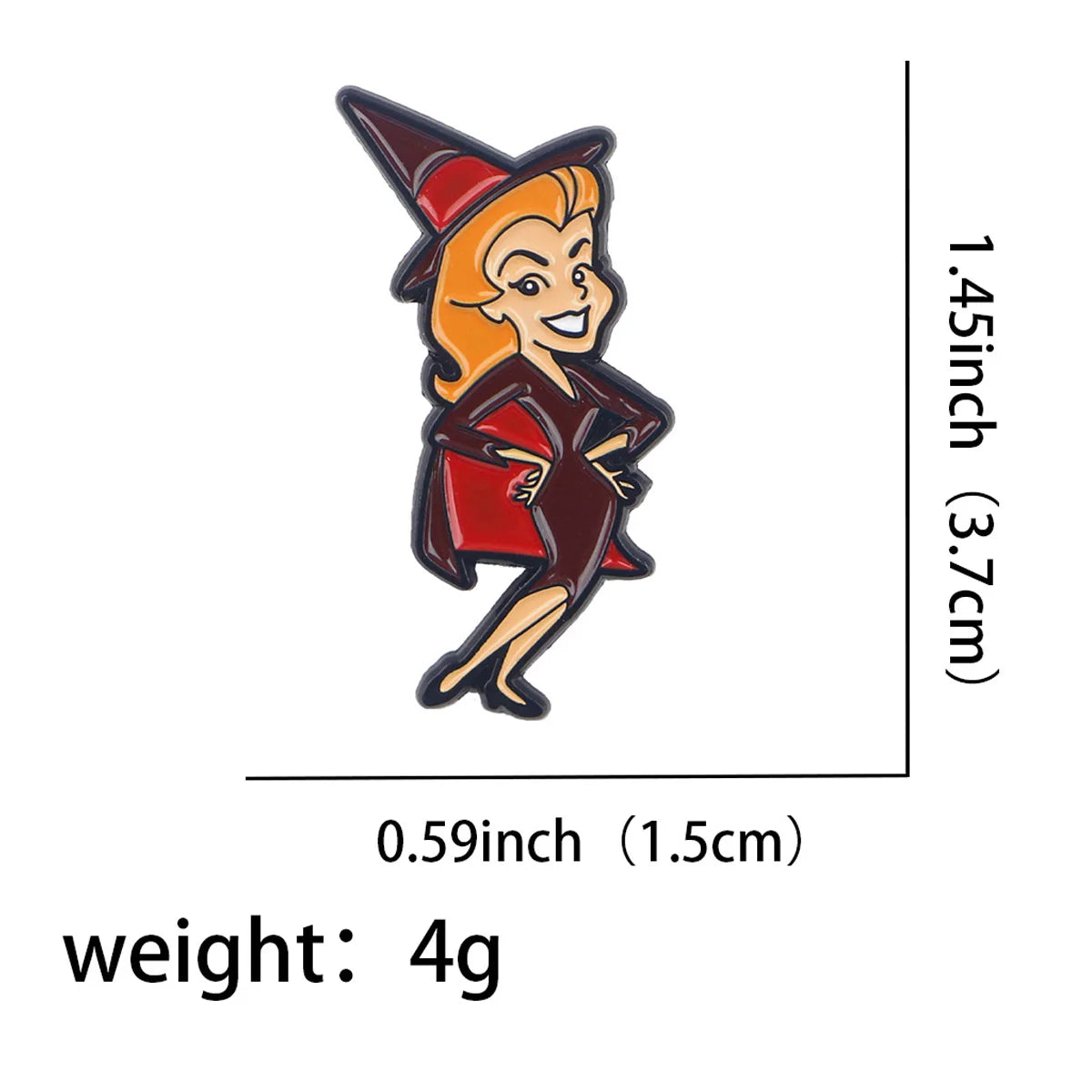 Halloween Witch Enamel Pin