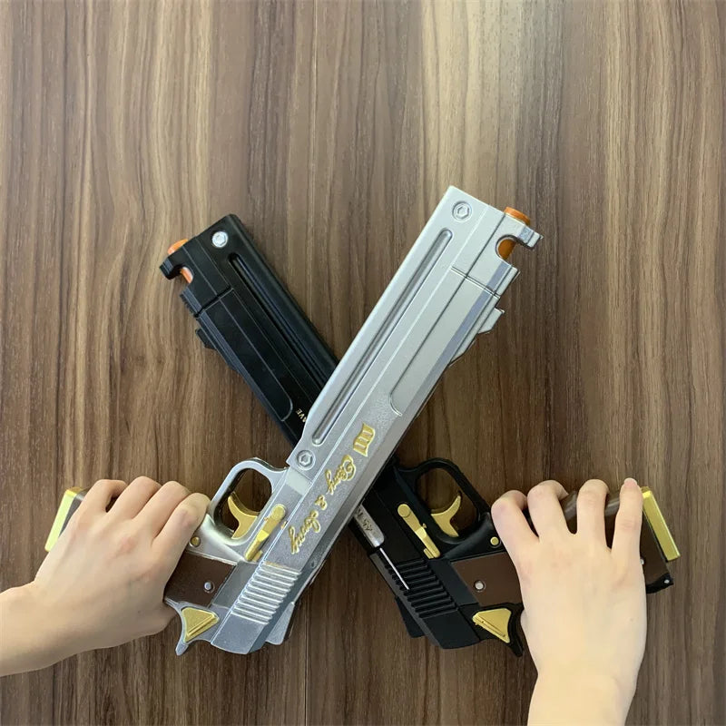 DMC Dante Gun Ebony Ivory White and Black Revolver Weapons 1:1 Cosplay Model - Black Available at 2Fast2See.co