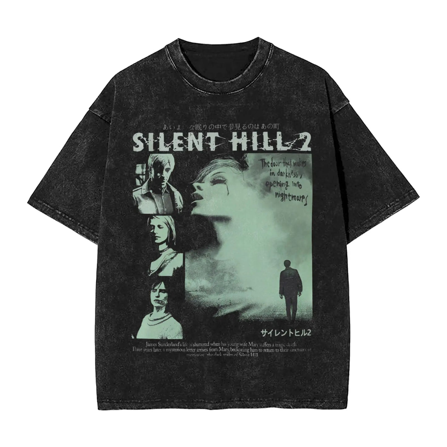 Silent Hill 2 Game Graphic TShirt Summer Vintage Cotton Tee