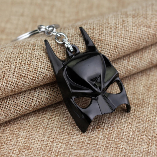 Batman's Mask Inspired Keychains Black & Bronze - Black Available at 2Fast2See.co