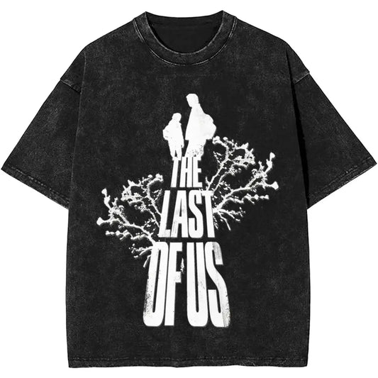 The Last of Us Vintage Black Tshirt - Black / S Available at 2Fast2See.co