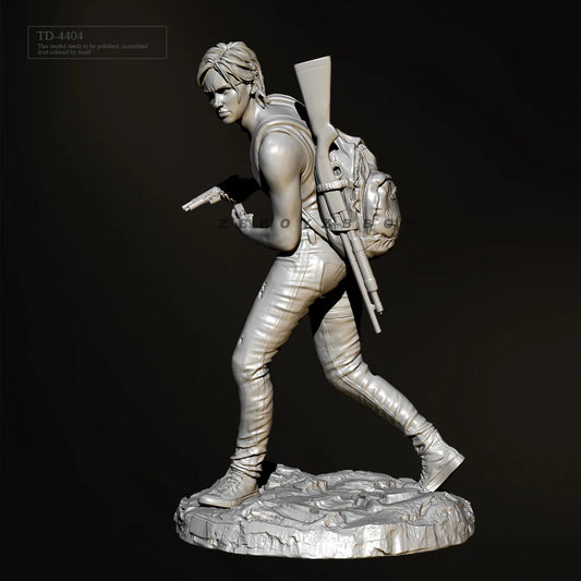 The Last of Us Ellie on Combat 3D Printed Figure (Not Painted) - Available at 2Fast2See.co