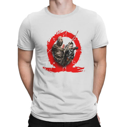 God Of War Kratos TShirt - White / 6XL Available at 2Fast2See.co
