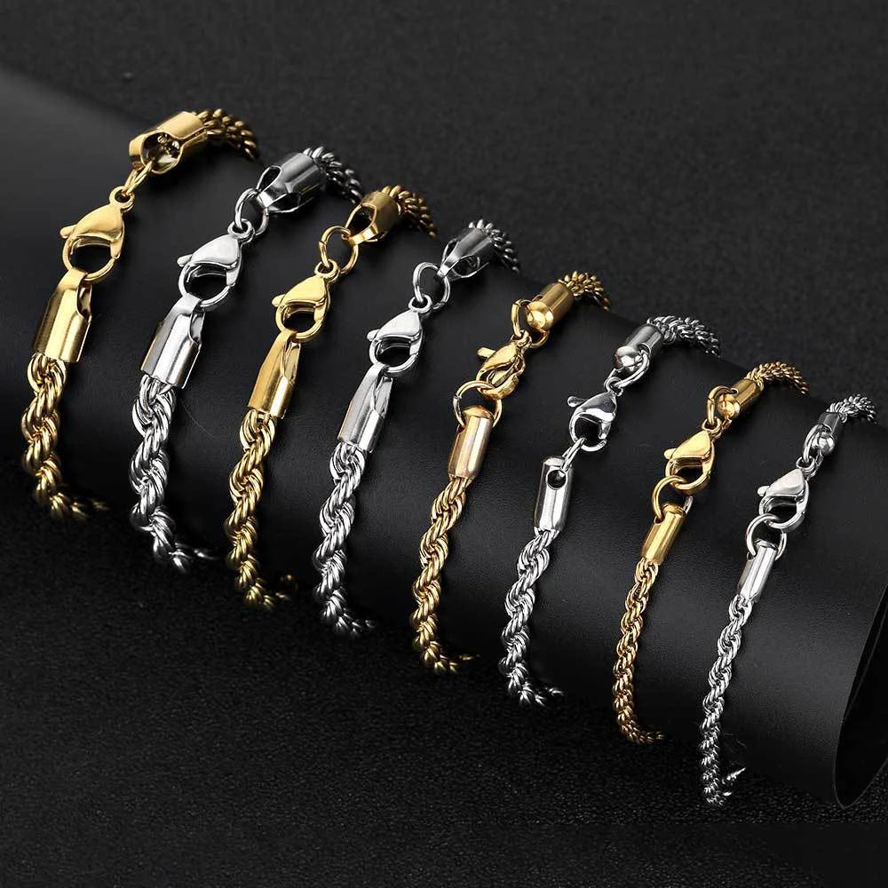 Casual Stainless Steel Luxury Retro Bracelet Men Jewelry Gift - Available at 2Fast2See.co