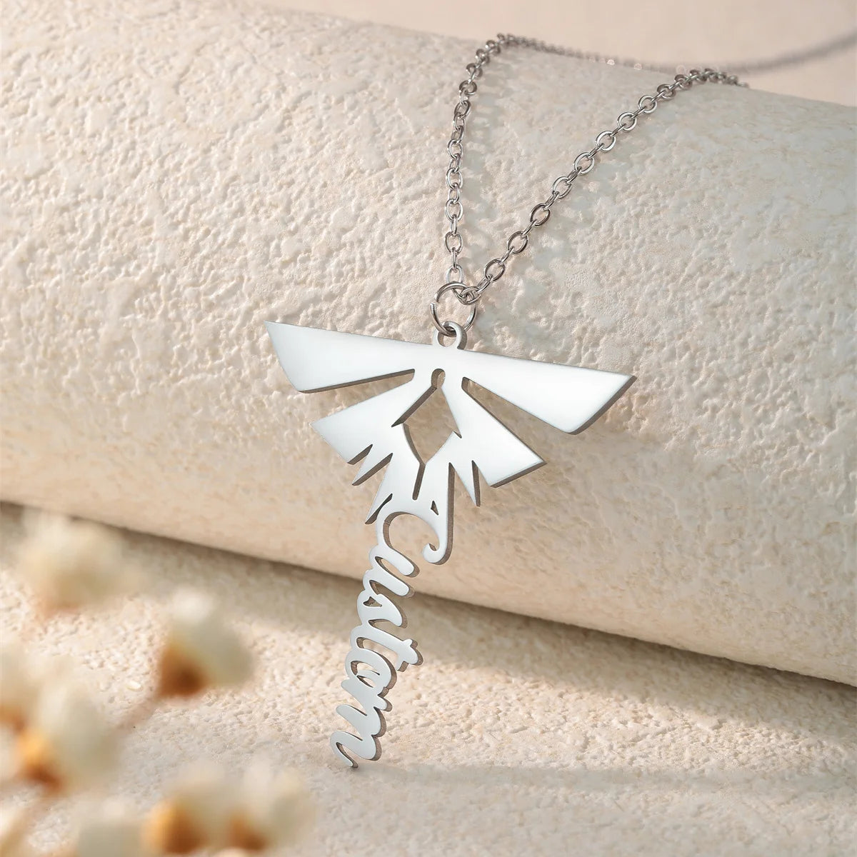 The Last of Us Premium Firefly Gold & Silver Necklace with Customized Name