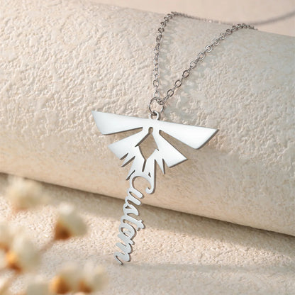 The Last of Us Premium Firefly Gold & Silver Necklace with Customized Name