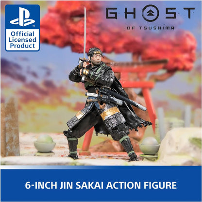 Ghost of Tsushima Spin Master PlayStation 6” Jin Sakai Samurai Action Figure