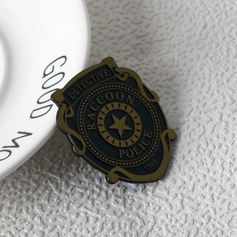 Resident Evil Raccoon Police Department Enamel Pin