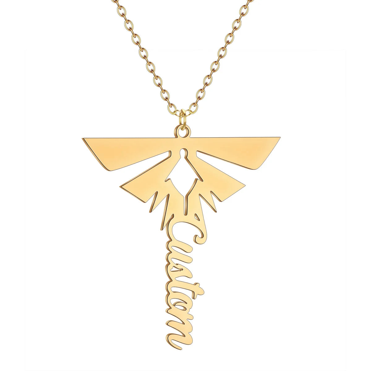 The Last of Us Premium Firefly Gold & Silver Necklace with Customized Name