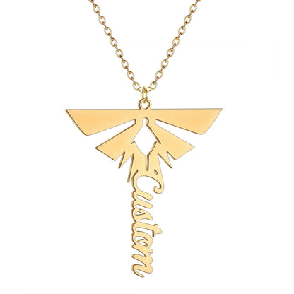 The Last of Us Premium Firefly Gold & Silver Necklace with Customized Name