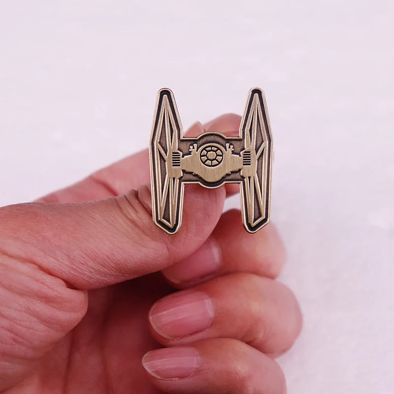 Retro Star Wars Space Craft Enamel Pin