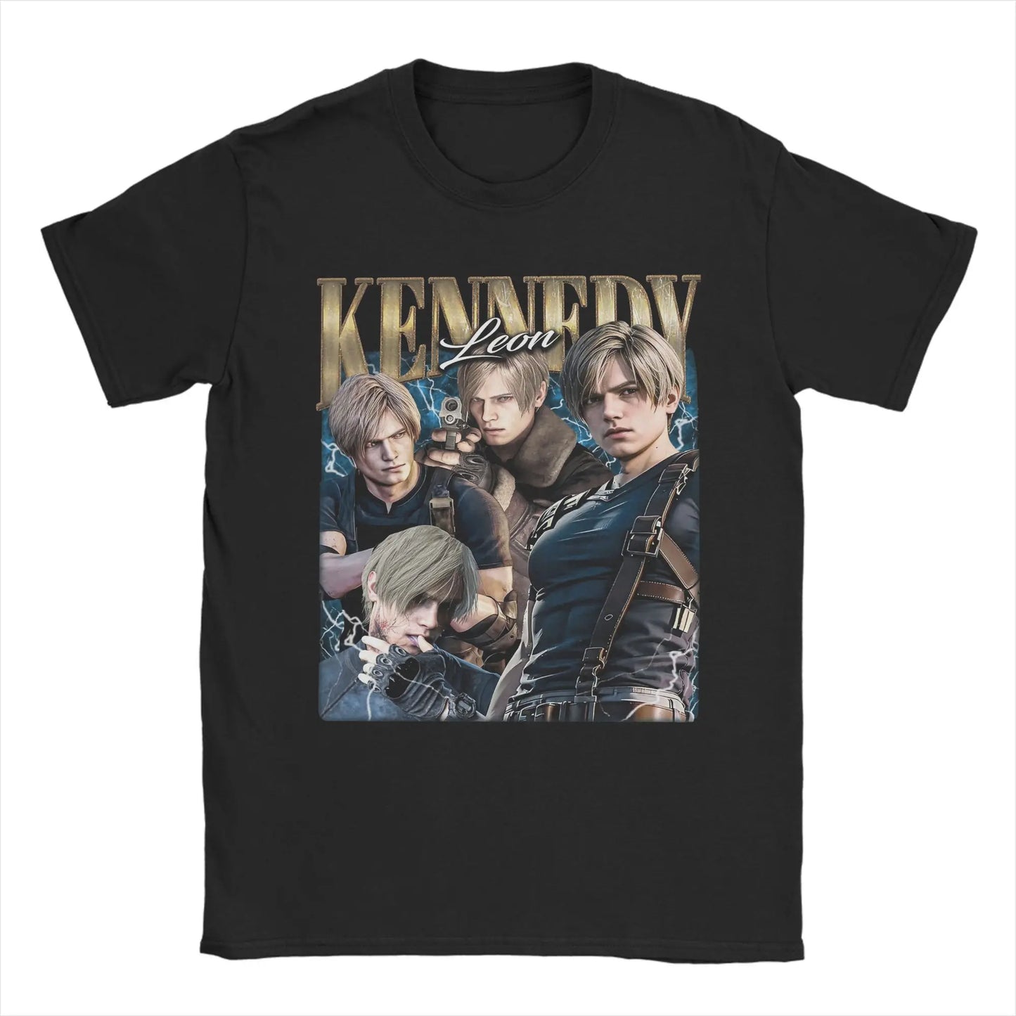 Leon S. Kennedy Resident Evil Tshirt Cotton Short Sleeve Top