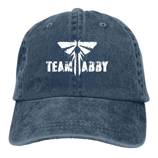 The Last of Us Team Abby Washed Casual Baseball Cap - Navy Blue / One Size Available at 2Fast2See.co