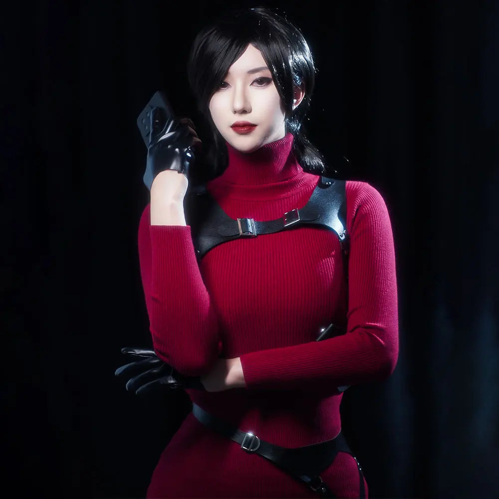 Resident Evil 4 Ada Wong Cosplay Full Set Outfit Cosplay Suit