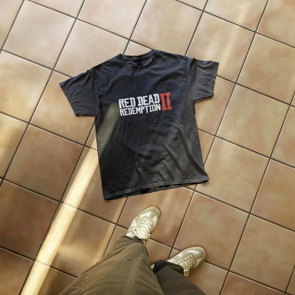 Red Dead Redemption 2 Vintage Gaming Tshirt - Available at 2Fast2See.co