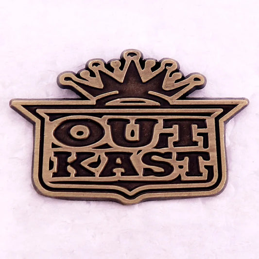 American Retro Badge Outcast Brooch Music Enamel Pin - 1 Available at 2Fast2See.co